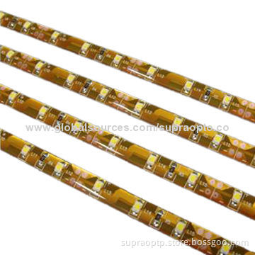 Orange Flexible LED Strip, 60 Pieces of 3528 SMD LEDs/Meter, Waterproof